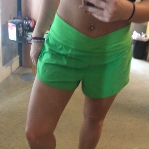 Lime Green Lululemon Shorts